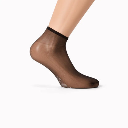 Ankelsockor nylon med anti-halk