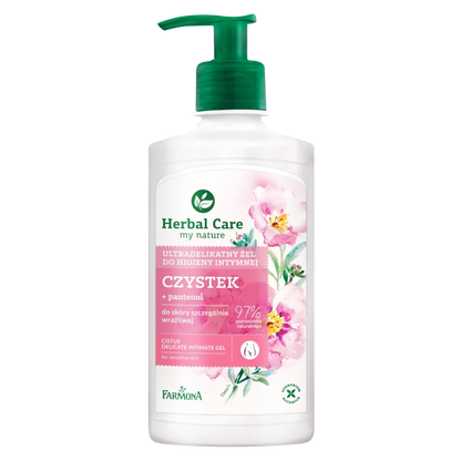 Intimgel ultramild med renande ört – med Cistus och bomull, 330 ml