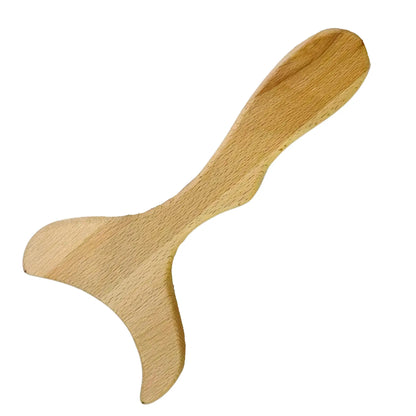 Massage- och Gua Sha-skrapa i trä
