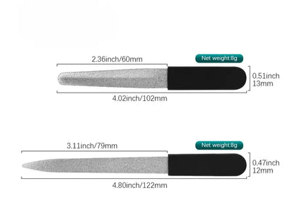Nagelfilar i rostfritt stål - 2-pack