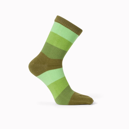 Tåstrumpor i bomull - randig