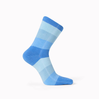 Tåstrumpor i bomull - randig