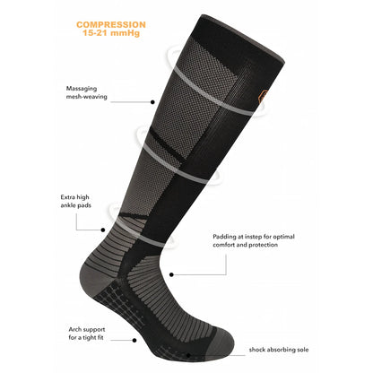 SupCare Extreme Bounce kompressionsstrumpor, svart