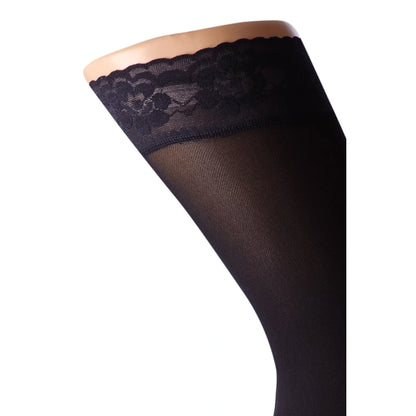 Stödstrumpor stay-up i mikrofiber 12-17 mmHg