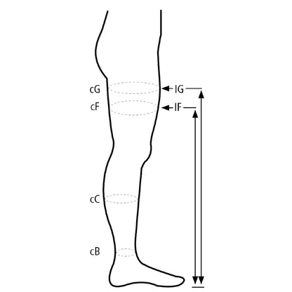RelaxSan stay-up i mikrofiber 18-22 mmHg