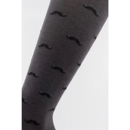 Stödstrumpor för män med snyggt mönster – Mustach