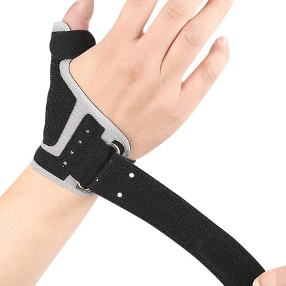 Tum- och handledsstöd med skena