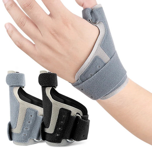 Tum- och handledsstöd med skena